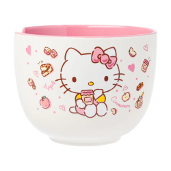 Set de tazón con palillos/cuchara de Hello Kitty