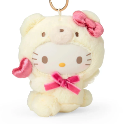 Llavero de peluche de Hello Kitty (Angel Teddy Bear Series)