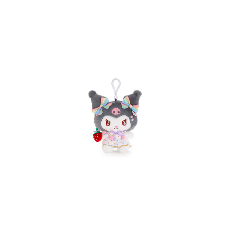 Llavero Peluche Kuromi (Strawberry Rainbow Series)