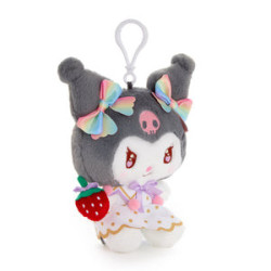 Llavero Peluche Kuromi (Strawberry Rainbow Series)