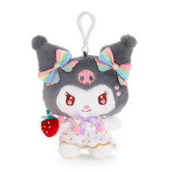 Llavero Peluche Kuromi (Strawberry Rainbow Series)